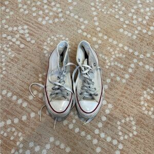 Classic White High-Top Converse Sneakers